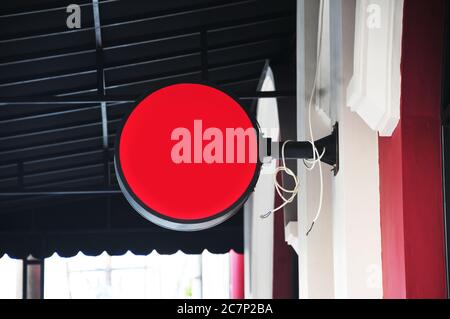 Mock up for a place to put our cafe logo Stock Photo