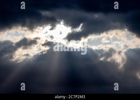 The Crevice in the Clouds Stock Photo