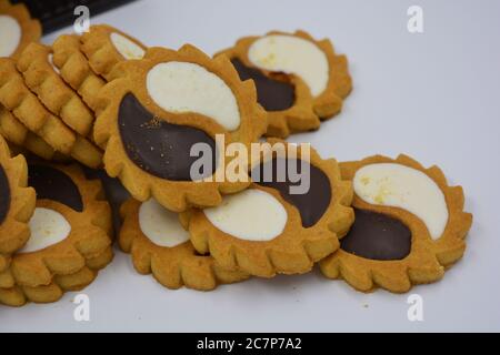 All photographs and images were taken against a white matte background using local food, vegetables and fruits from the local market and grocery store Stock Photo