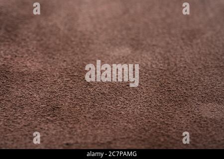 Back side of brown full grain leather background Stock Photo