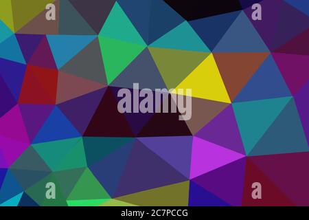 Low Poly Backgrounds with different Colors in Lower Bavaria Germany Stock Photo