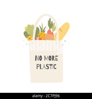 no plastic vector Stock Vector