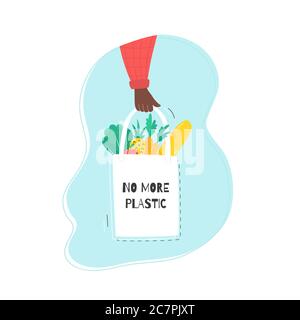 no plastic vector Stock Vector