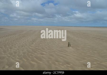 Talacre beach sand patterns Stock Photo