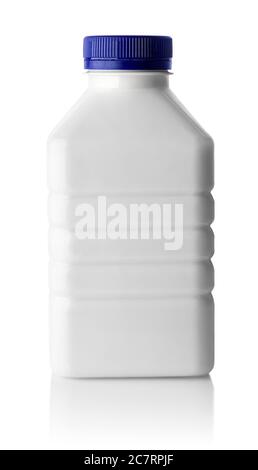 plastic disposable bottle for dairy product Stock Photo