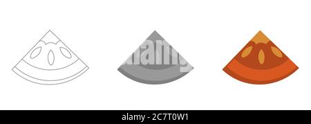 Tomato vector icons Stock Vector