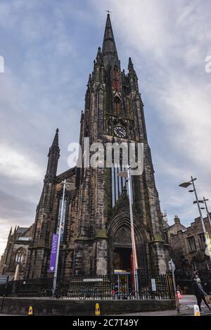 Hub building also called Tolbooth Kirk, former St John Church in Edinburgh, the capital of Scotland, United Kingdom Stock Photo