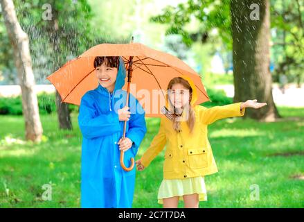 Children's umbrellas deals and raincoats