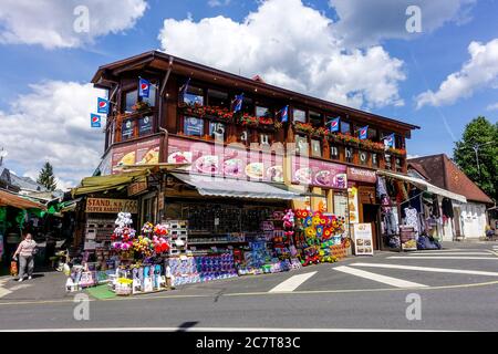 Czech village Potucky lies on the border with Germany. Is famous for the Vietnamese market Czech Republic Germany border Stock Photo