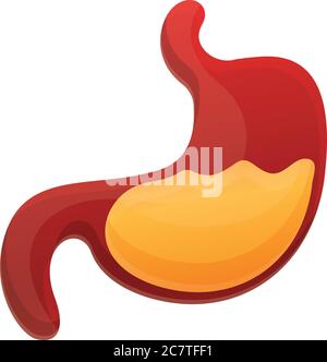 Healthy stomach icon. Cartoon of healthy stomach vector icon for web design isolated on white background Stock Vector