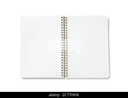 Stylish notebook on white background Stock Photo