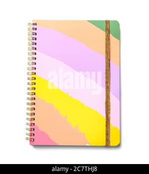 Stylish notebook on white background Stock Photo