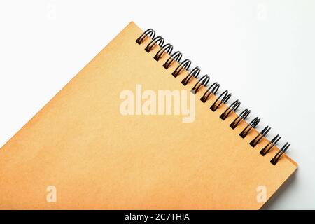 Stylish notebook on white background Stock Photo