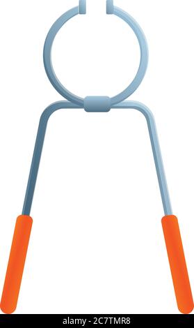 Metallurgy pliers icon. Cartoon of metallurgy pliers vector icon for web design isolated on white background Stock Vector