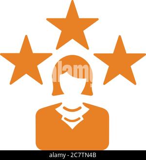 Best, employee icon. Perfect use for print media, web, stock images, commercial use or any kind of design project. Stock Vector