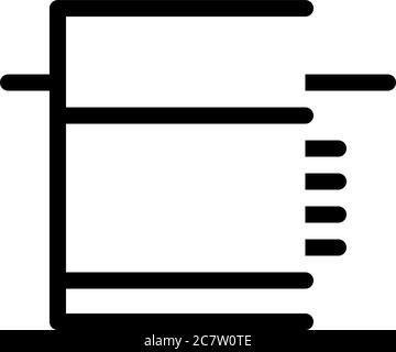 tiled foundation icon vector outline illustration Stock Vector Image ...