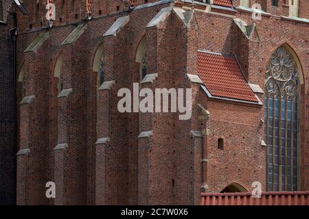 oly Cross Gothic Church Ostrów Tumski Wroclaw Lower Silesia Poland Stock Photo