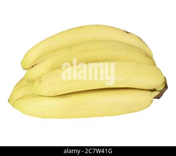 Bunch of bananas isolated on white Stock Photo