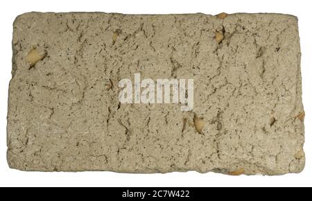 halva isolated on a white background. sweets Stock Photo