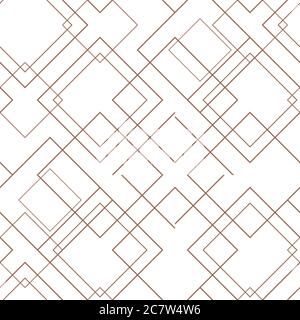 Seamless pattern background with thin straight lines and squares Stock Photo
