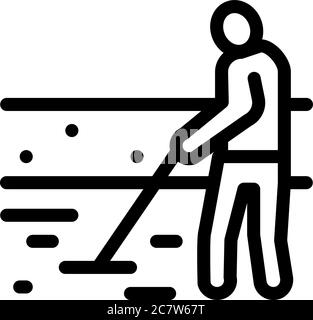monolithic foundation icon vector outline illustration Stock Vector ...