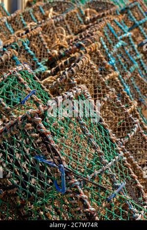 Lobster Pots. Stock Photo