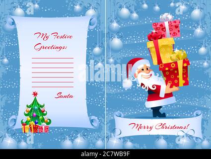 Christmas Gifts From Santa Stock Vector