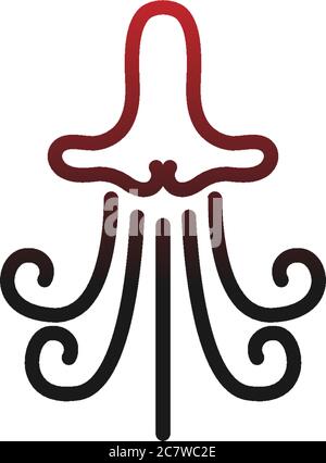 Octopus logo icon vector template Stock Vector