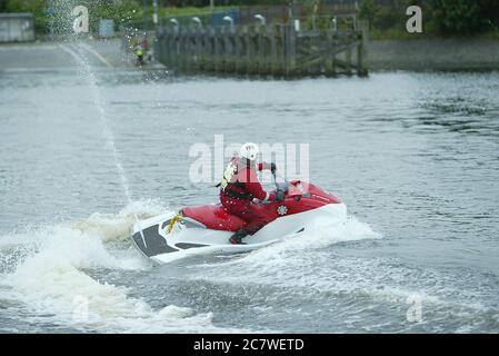 Scottish Fire & Rescue, Jet Ski Stock Photo