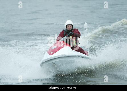 Scottish Fire & Rescue, Jet Ski Stock Photo