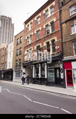 The exterior of the Old Red Cow public house on Long Lane, Smithfield, London, EC1, Stock Photo