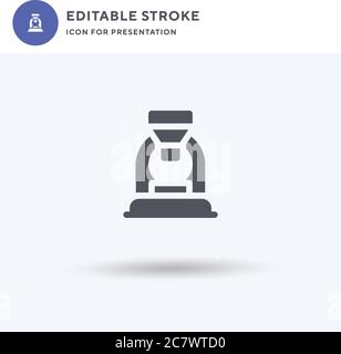 Roast icon vector, filled flat sign, solid pictogram isolated on white, logo illustration. Roast icon for presentation. Stock Vector