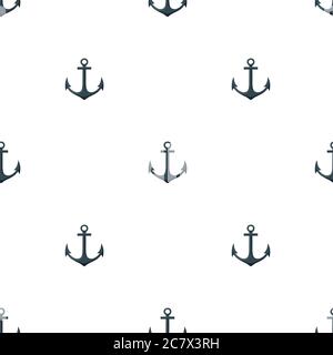 Seamless pattern with cute sea elements . Vector illustration. Stock Vector