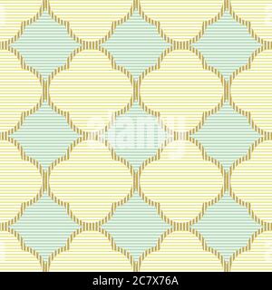 pastel textured quatrefoil seamless vector pattern Stock Vector