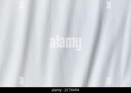 Texture and background of crumpled white fabric. Stock Photo