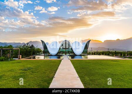 WORCESTOR, SOUTH AFRICA - Nov 01, 2017: Bosjes Wedding Chapel in Worcestor, Western Cape, South Africa. Designed by Coetzee Steyn o Steyn Studio Stock Photo