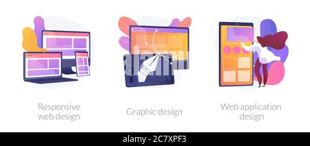 Web development vector concept metaphors Stock Vector