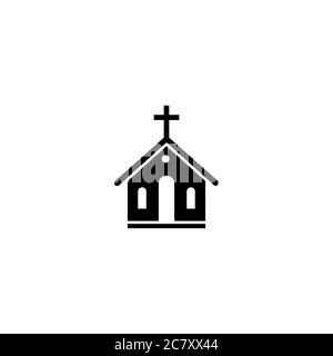 Church Icon. Vector on isolated white background. EPS 10. Stock Vector