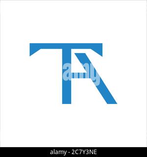 Initial letter at logo or ta logo vector design template Stock Vector