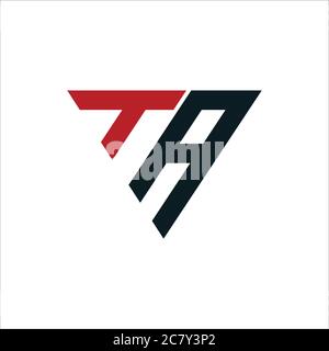Initial letter at logo or ta logo vector design template Stock Vector