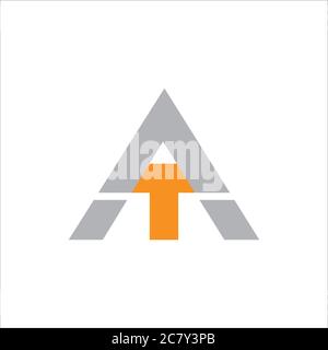 Initial letter at logo or ta logo vector design template Stock Vector