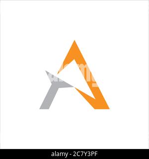 Initial letter at logo or ta logo vector design template Stock Vector