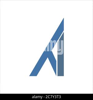 Initial letter at logo or ta logo vector design template Stock Vector