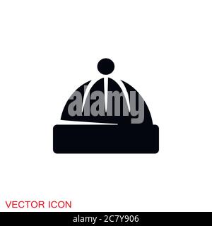Cap icon in Flat Style. Vector illustration Stock Vector