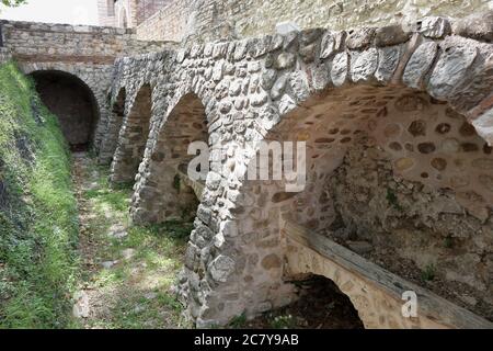 Sant'Angelo dei Lombardi - Fossato del castello longobardo Stock Photo