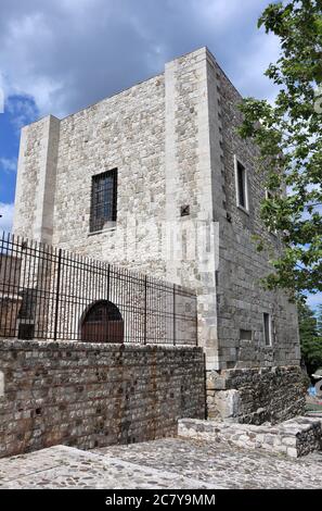 Sant'Angelo dei Lombardi - Torre del castello Stock Photo