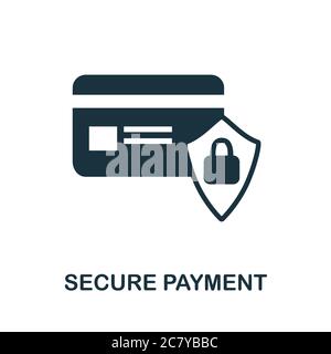 Secure Payment icon. Simple element from internet security collection. Creative Secure Payment icon for web design, templates, infographics and more Stock Vector