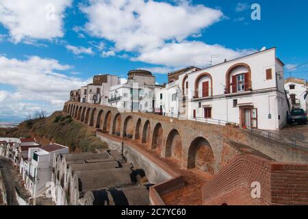 A view of the village of Pisticci, Italy. Pisticci is a town in the province of Matera, in the Southern Italian region of Basilicata. Stock Photo