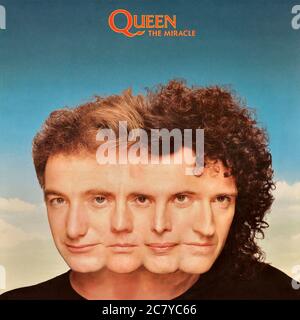 Queen - original vinyl album cover - The Miracle - 1989 Stock Photo