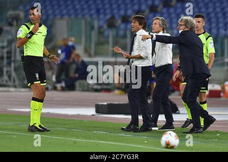 Football Serie A, Roma vs Inter, Olimpic Stadium, Rome (Italy), 19-07-2020 Stock Photo